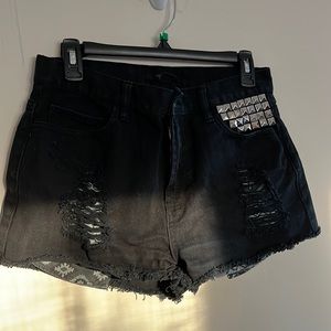 Forever 21 black jean shorts